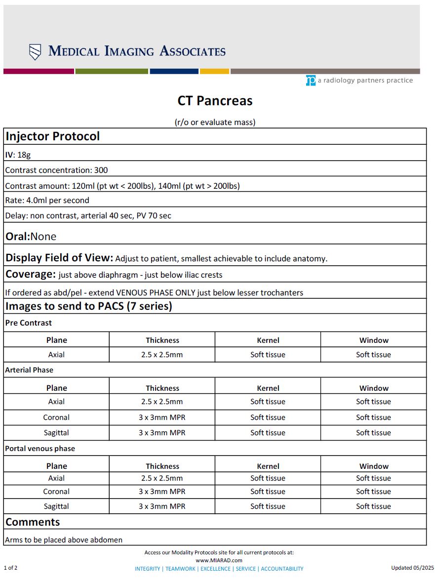 CT Pancreas 05-2025